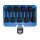 BGS technic Kraft-Bit-Einsatz-Satz | Antrieb Innenvierkant 12,5 mm (1/2") | Innenvielzahn (für XZN) M4 - M16 | 9-tlg.