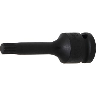 BGS technic Kraft-Bit-Einsatz | Antrieb Innenvierkant 12,5 mm (1/2") | Innenvielzahn (für XZN) M9
