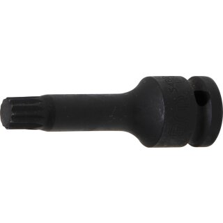 BGS technic Kraft-Bit-Einsatz | Antrieb Innenvierkant 12,5 mm (1/2") | Innenvielzahn (für XZN) M12