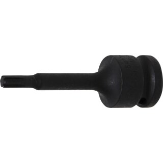 BGS technic Kraft-Bit-Einsatz | Antrieb Innenvierkant 12,5 mm (1/2") | Keil-Profil (für RIBE) M6