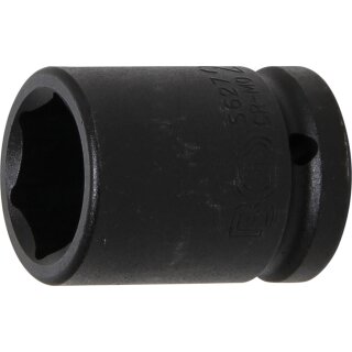 BGS technic Kraft-Steckschlüssel-Einsatz Sechskant | Antrieb Innenvierkant 20 mm (3/4") | SW 27 mm