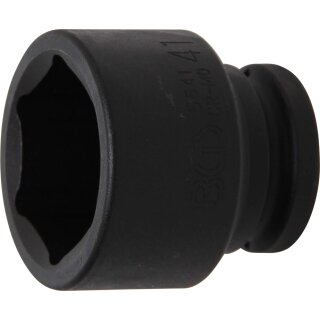 BGS technic Kraft-Steckschlüssel-Einsatz Sechskant | Antrieb Innenvierkant 20 mm (3/4") | SW 41 mm