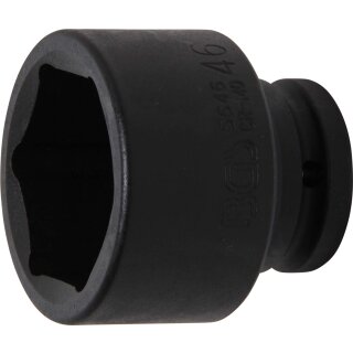BGS technic Kraft-Steckschlüssel-Einsatz Sechskant | Antrieb Innenvierkant 20 mm (3/4") | SW 46 mm