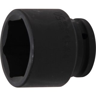 BGS technic Kraft-Steckschlüssel-Einsatz Sechskant | Antrieb Innenvierkant 20 mm (3/4") | SW 50 mm