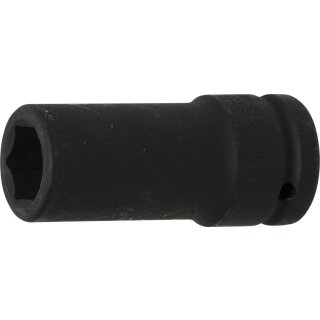 BGS technic Kraft-Steckschlüssel-Einsatz Sechskant, tief | Antrieb Innenvierkant 20 mm (3/4") | SW 21 mm