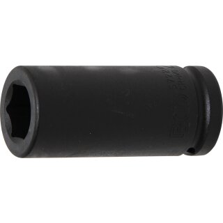 BGS technic Kraft-Steckschlüssel-Einsatz Sechskant, tief | Antrieb Innenvierkant 20 mm (3/4") | SW 22 mm