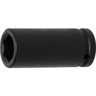 BGS technic Kraft-Steckschlüssel-Einsatz Sechskant, tief | Antrieb Innenvierkant 20 mm (3/4") | SW 24 mm
