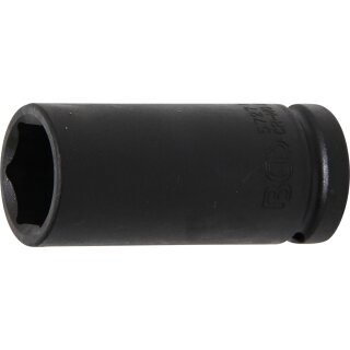 BGS technic Kraft-Steckschlüssel-Einsatz Sechskant, tief | Antrieb Innenvierkant 20 mm (3/4") | SW 27 mm