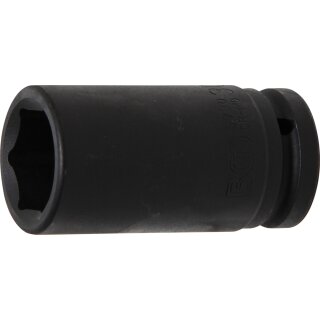 BGS technic Kraft-Steckschlüssel-Einsatz Sechskant, tief | Antrieb Innenvierkant 20 mm (3/4") | SW 30 mm