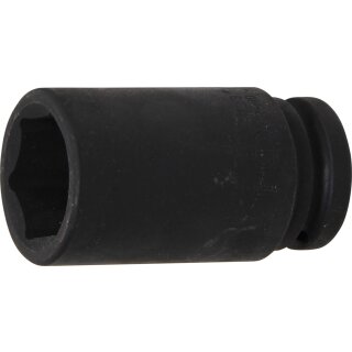 BGS technic Kraft-Steckschlüssel-Einsatz Sechskant, tief | Antrieb Innenvierkant 20 mm (3/4") | SW 33 mm