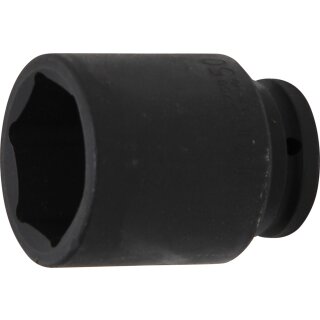 BGS technic Kraft-Steckschlüssel-Einsatz Sechskant, tief | Antrieb Innenvierkant 20 mm (3/4") | SW 50 mm