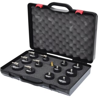 KS-TOOLS Turbolader-Bajonett-Ladeluft-System-Prüfkoffer-Satz, 13-tlg.