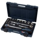 KS-TOOLS 1/2" CHROMEplus Steckschlüssel-Satz, 22-tlg.