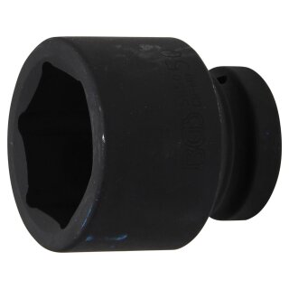 BGS technic Kraft-Steckschlüssel-Einsatz Sechskant | Antrieb Innenvierkant 25 mm (1") | SW 50 mm