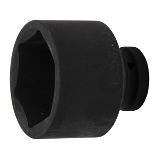 BGS technic Kraft-Steckschlüssel-Einsatz Sechskant | Antrieb Innenvierkant 25 mm (1") | SW 70 mm
