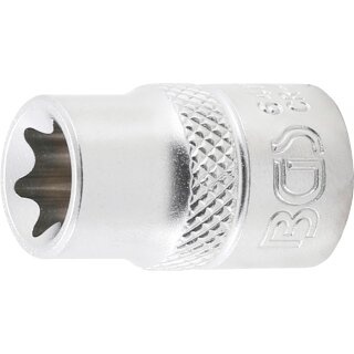 BGS technic Steckschlüssel-Einsatz E-Profil | Antrieb Innenvierkant 10 mm (3/8") | SW E12