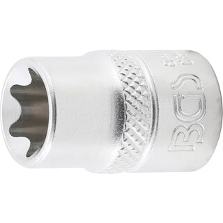 BGS technic Steckschlüssel-Einsatz E-Profil | Antrieb Innenvierkant 10 mm (3/8") | SW E14