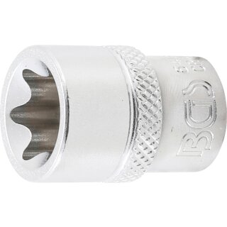 BGS technic Steckschlüssel-Einsatz E-Profil | Antrieb Innenvierkant 10 mm (3/8") | SW E16