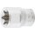 BGS technic Steckschlüssel-Einsatz E-Profil | Antrieb Innenvierkant 10 mm (3/8") | SW E16