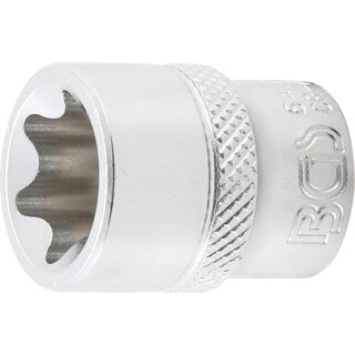 BGS technic Steckschlüssel-Einsatz E-Profil | Antrieb Innenvierkant 10 mm (3/8") | SW E18