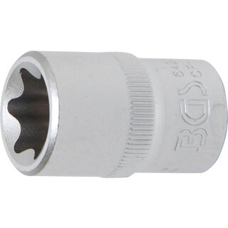 BGS technic Steckschlüssel-Einsatz E-Profil | Antrieb Innenvierkant 12,5 mm (1/2") | SW E20