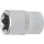 BGS technic Steckschlüssel-Einsatz E-Profil | Antrieb Innenvierkant 12,5 mm (1/2") | SW E20
