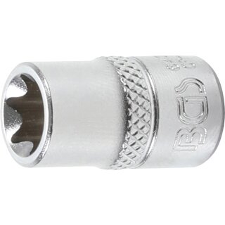BGS technic Steckschlüssel-Einsatz E-Profil | Antrieb Innenvierkant 6,3 mm (1/4") | SW E11