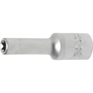 BGS technic Steckschlüssel-Einsatz E-Profil, tief | Antrieb Innenvierkant 12,5 mm (1/2") | SW E10
