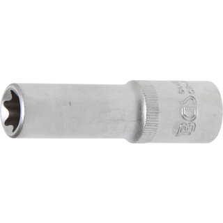 BGS technic Steckschlüssel-Einsatz E-Profil, tief | Antrieb Innenvierkant 12,5 mm (1/2") | SW E16