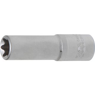 BGS technic Steckschlüssel-Einsatz E-Profil, tief | Antrieb Innenvierkant 12,5 mm (1/2") | SW E18