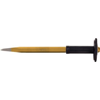 KS-TOOLS Spitzmeißel mit Handschutzgriff, 8-kant, 20x1000mm