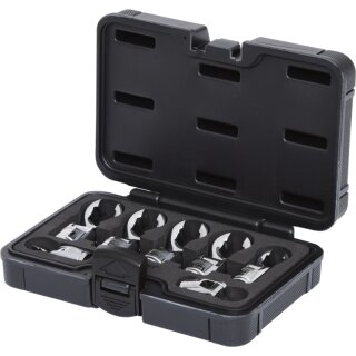 KS-TOOLS 3/8" Gelenk-Ringschlüssel-Stecknuss-Satz (offen), 7-tlg.