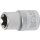 BGS technic Steckschlüssel-Einsatz E-Profil | Antrieb Innenvierkant 12,5 mm (1/2") | SW E16