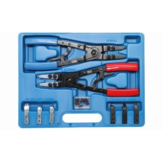 BGS technic Sprengringzangen-Satz | auswechselbare Spitzen | 10-tlg.