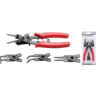 Kraftmann Sprengringzange mit auswechselbaren Köpfen | 160 mm | 5-tlg.