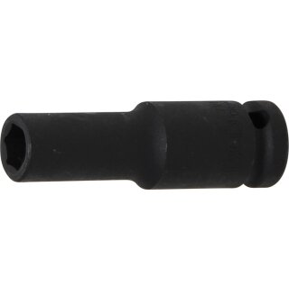 BGS technic Kraft-Steckschlüssel-Einsatz Sechskant, tief | Antrieb Innenvierkant 12,5 mm (1/2") | SW 11 mm
