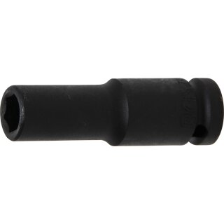 BGS technic Kraft-Steckschlüssel-Einsatz Sechskant, tief | Antrieb Innenvierkant 12,5 mm (1/2") | SW 12 mm