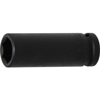 BGS technic Kraft-Steckschlüssel-Einsatz Sechskant, tief | Antrieb Innenvierkant 12,5 mm (1/2") | SW 18 mm
