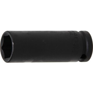 BGS technic Kraft-Steckschlüssel-Einsatz Sechskant, tief | Antrieb Innenvierkant 12,5 mm (1/2") | SW 19 mm