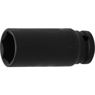 BGS technic Kraft-Steckschlüssel-Einsatz Sechskant, tief | Antrieb Innenvierkant 12,5 mm (1/2") | SW 24 mm