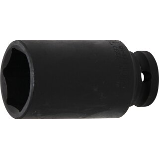 BGS technic Kraft-Steckschlüssel-Einsatz Sechskant, tief | Antrieb Innenvierkant 12,5 mm (1/2") | SW 30 mm