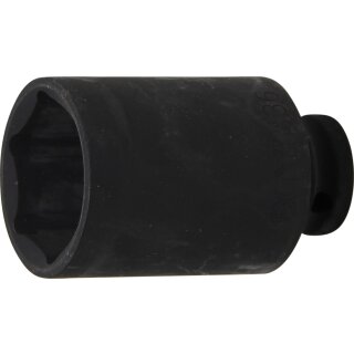 BGS technic Kraft-Steckschlüssel-Einsatz Sechskant, tief | Antrieb Innenvierkant 12,5 mm (1/2") | SW 36 mm