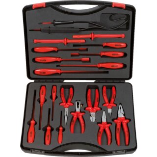 KS-TOOLS Werkzeugsatz mit isolierten Werkzeugen, 20-tlg.