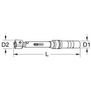 KS-TOOLS 9x12mm Industrie Einsteck-Drehmomentschlüssel, 5-25Nm