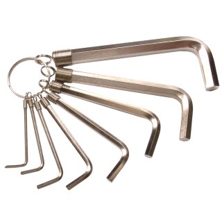 Kraftmann Winkelschlüssel-Satz | Innensechskant 2 - 10 mm | 8-tlg.