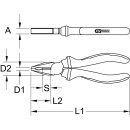 KS-TOOLS EDELSTAHL Kombinationszange, 200mm