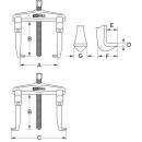 KS-TOOLS Hydraulischer Schnellspann-Universal-Abzieher...