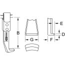 KS-TOOLS Abzieherhaken lange Ausführung, 400mm, D=5mm