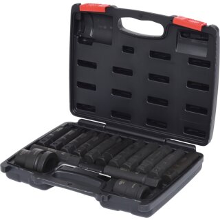 KS-TOOLS 3/4"+1" Kraft-Wechsel-Stecknuss- und Bitstecknuss-Satz, 16-tlg.