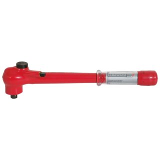 KS-TOOLS 1/2" Drehmomentschlüssel mit Schutzisolierung und Umschalt-Ratschenkopf, 5-50Nm